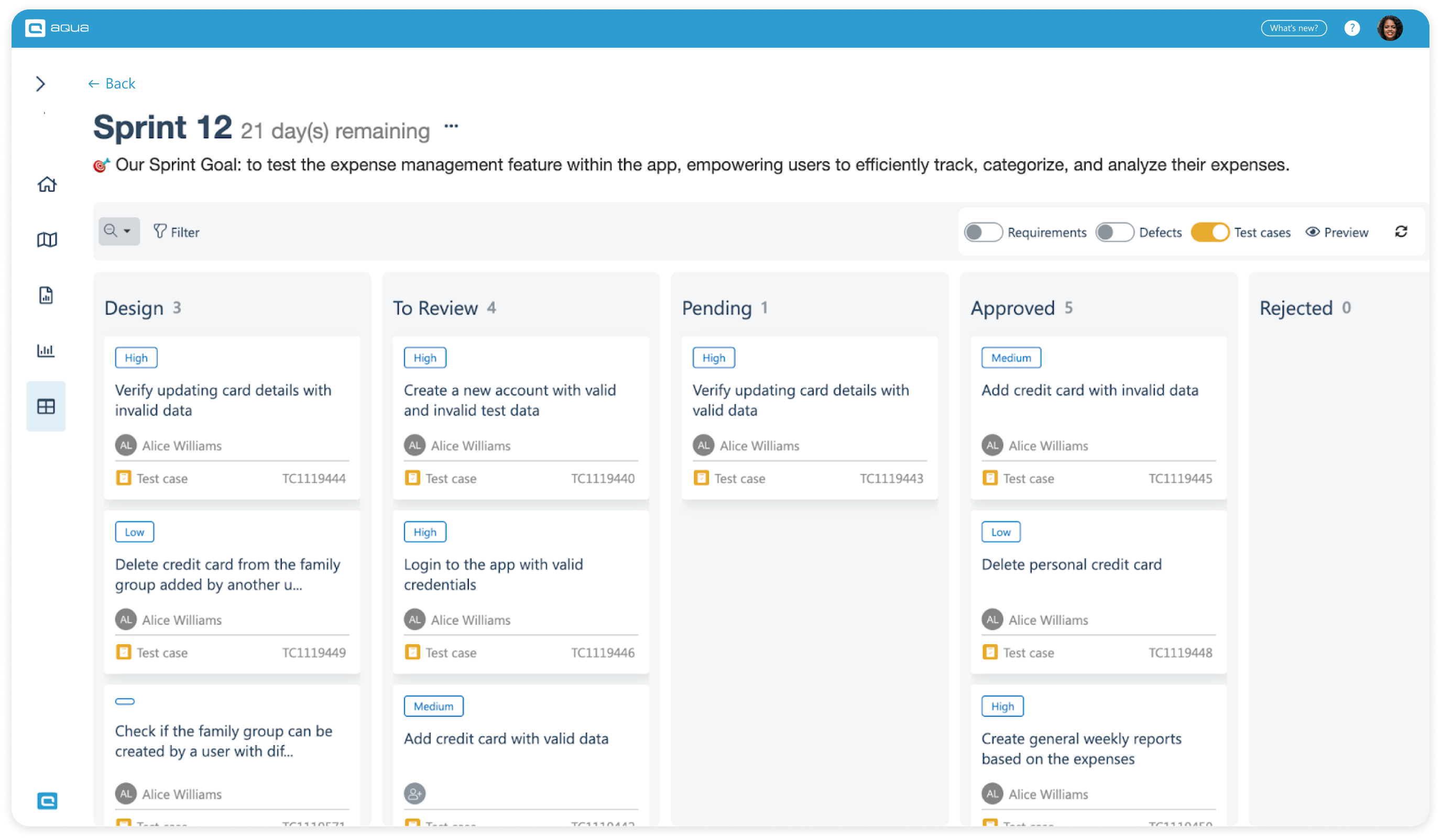 AI-powered Agile testing with aqua cloud